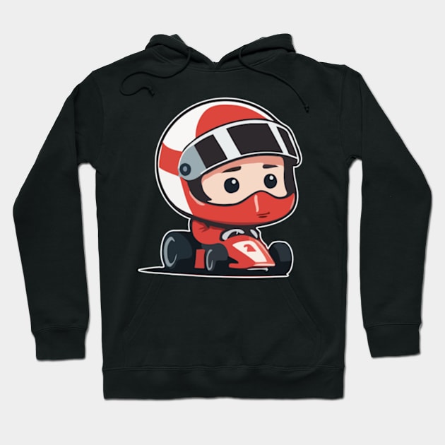 Cute Racer for kids Hoodie by IDesign23